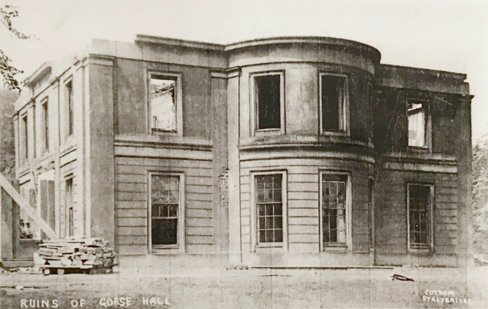 Gorseh Hall during demolition